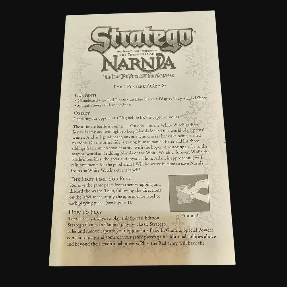 The Chronicles Of Narnia Stratego Board Game Milton Bradley Preowned COMPLETE